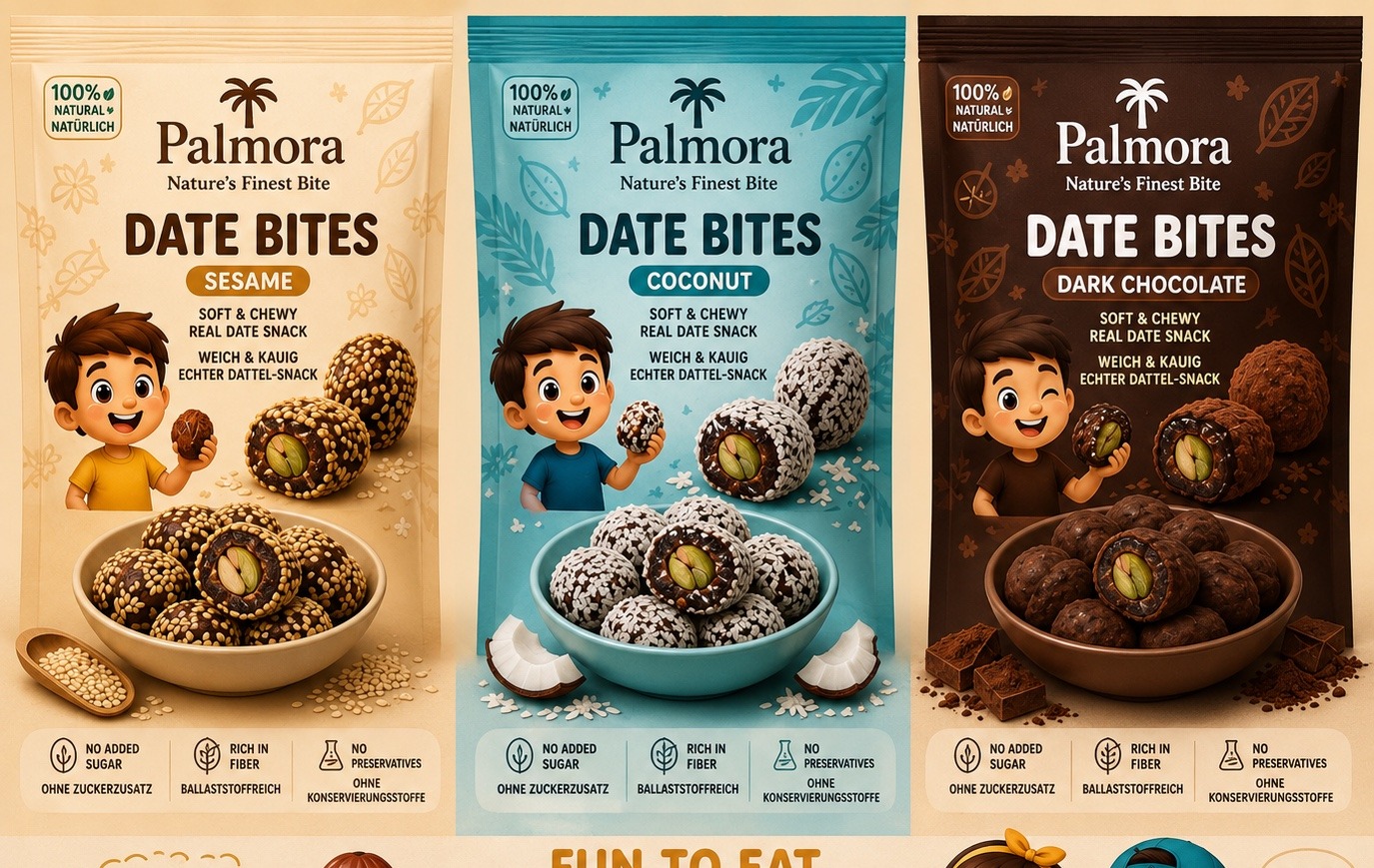 Palmora Date Bites range